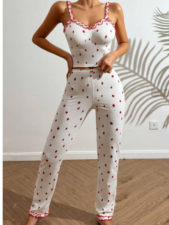 بيجامة حمالة قطعتين كود 694 | Free Size 55-80 KG | Divarouj