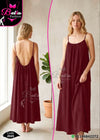 Cotton Maxi Homewear Dress Code 2045 | فستان بيت قطن طويل