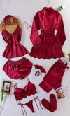 بيجامة ستان 10 قطع | Free Size 55-85 KG | Divarouj