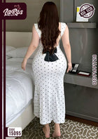 قميص نوم ماكسي منقط Big Size – كود 15095