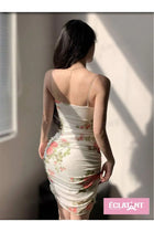 floral print tulle summer dress