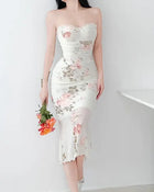 FLORAL BODYCON DRESS