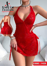 ❤️ Red Lace Night Dress – Code 1428