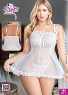 فستان لانجري دانتيل بيبي دول – كود 101 | Free Size 50-80 KG