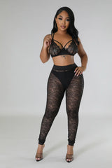 Two piece set Bra top Lace detail - Divarouj