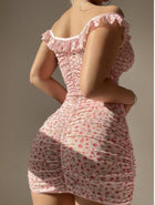 Two Piece Set of Attractive Women's Lingerie (Cordless, Panty) with Mesh Design