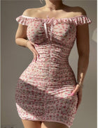 Two Piece Set of Attractive Women's Lingerie (Cordless, Panty) with Mesh Design