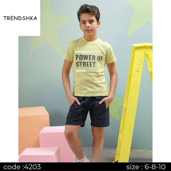 Boys Set Of 2 Pieces T-Shirt Short