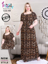 Big Size Leopard Print Homewear Dress 85-120 KG | Divarouj
