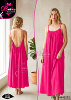 Cotton Maxi Homewear Dress Code 2045 | فستان بيت قطن طويل