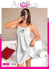 قميص نوم حريمي أبيض I Love Me – Free Size | كود 5122
