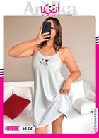 قميص نوم حريمي أبيض I Love Me – Free Size | كود 5122