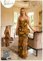 Tie Dye Maxi Homewear Dress Code 526 | فستان بيت طويل تاي داي