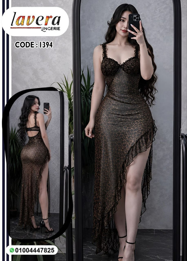 لانجري لافيرا ليوبارد كود 1394 | Free Size 50-80 KG