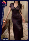 فستان نوم طويل فلورال كود 055 | Free Size 50-80 كيلو