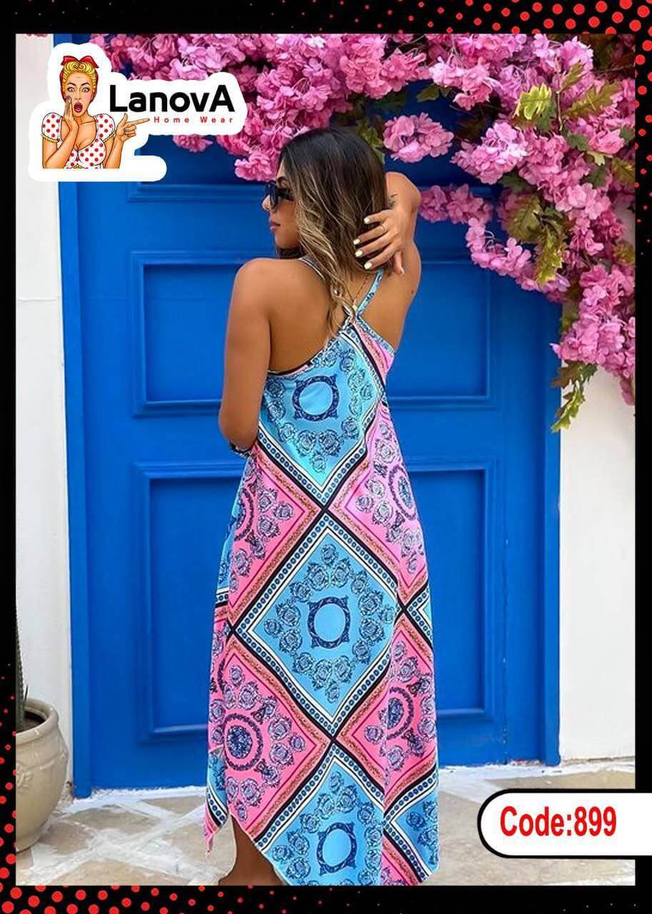 VCAY Paisley Print Hanky Hem Cami Dress - Divarouj
