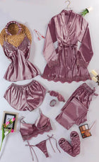 بيجامة ستان 10 قطع | Free Size 55-85 KG | Divarouj