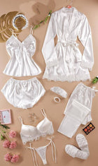 بيجامة ستان 10 قطع | Free Size 55-85 KG | Divarouj