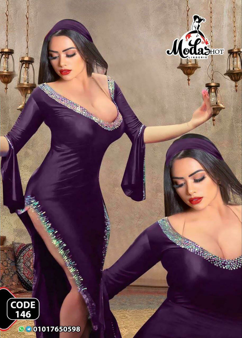 Open Side Lycra Dance Abaya | عباية رقص ليكرا مفتوحة الجنب