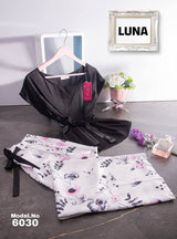 بيجامه قطعتين ساتان - Divarouj