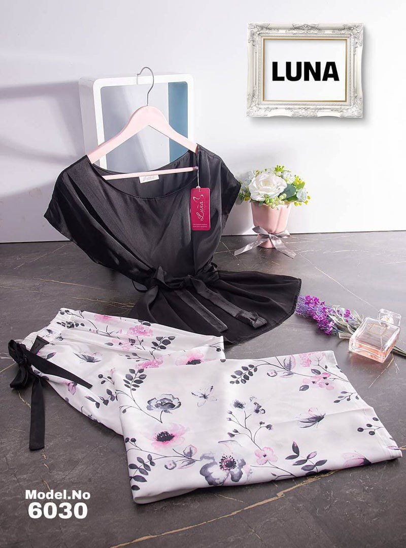 بيجامه قطعتين ساتان - Divarouj