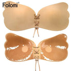 Bra Invisible Women's Spandex & Silicone Bra