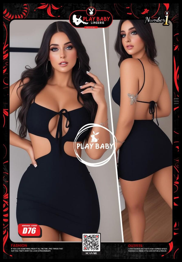 Women's Sexy Cut Out Halter Mini Bodycon Dress Sleeveless O Ring Front Backless Pencil Dresses - Divarouj