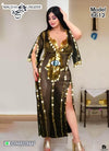 A Belly Dance Abaya Made Of Tulle, Open On The Sides