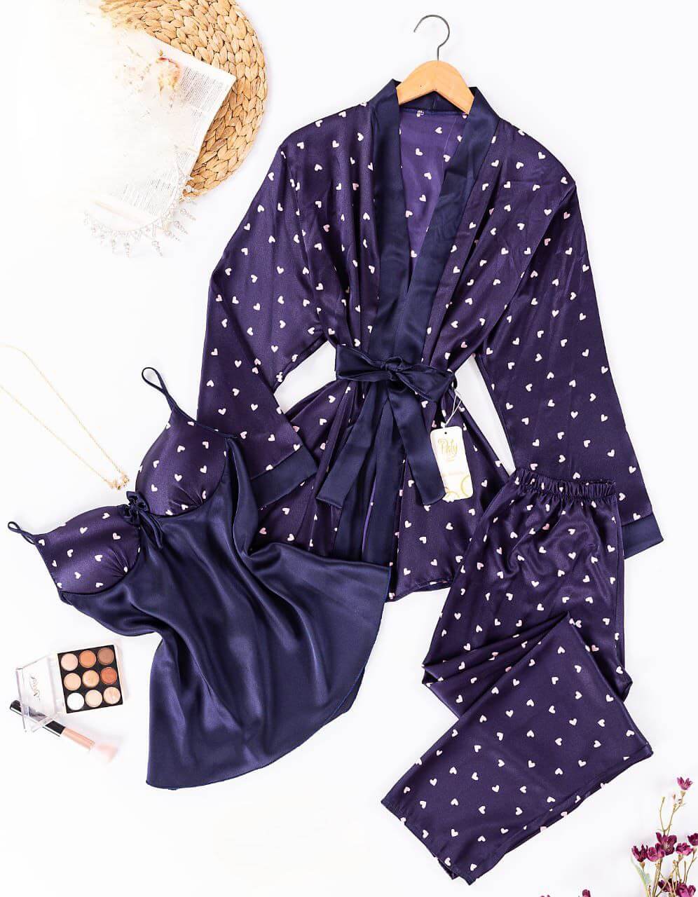 بيجامه ستان 3 قطع