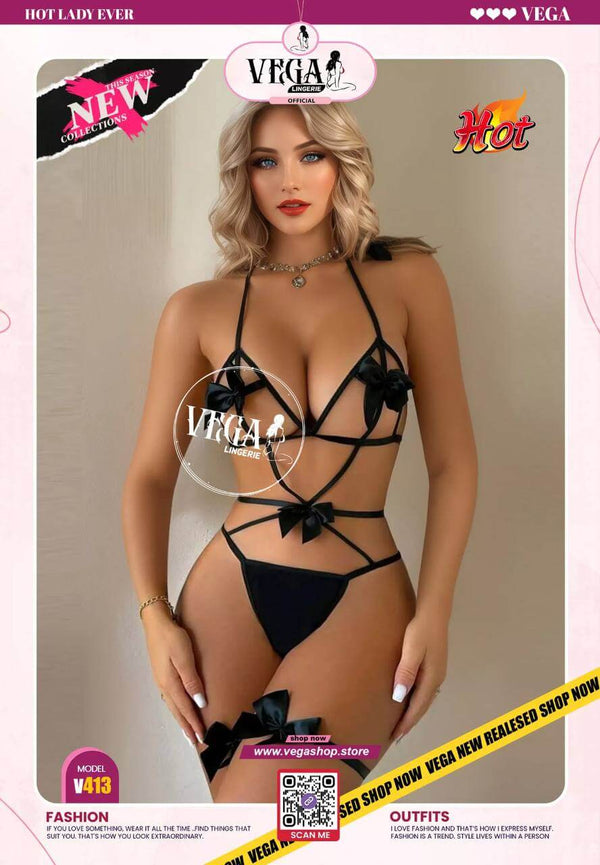 Women Lingerie Sexy Sets Love Embroidered Halter Hollow Out Bra and Panty Set Straps Underwear for Sex Naughty