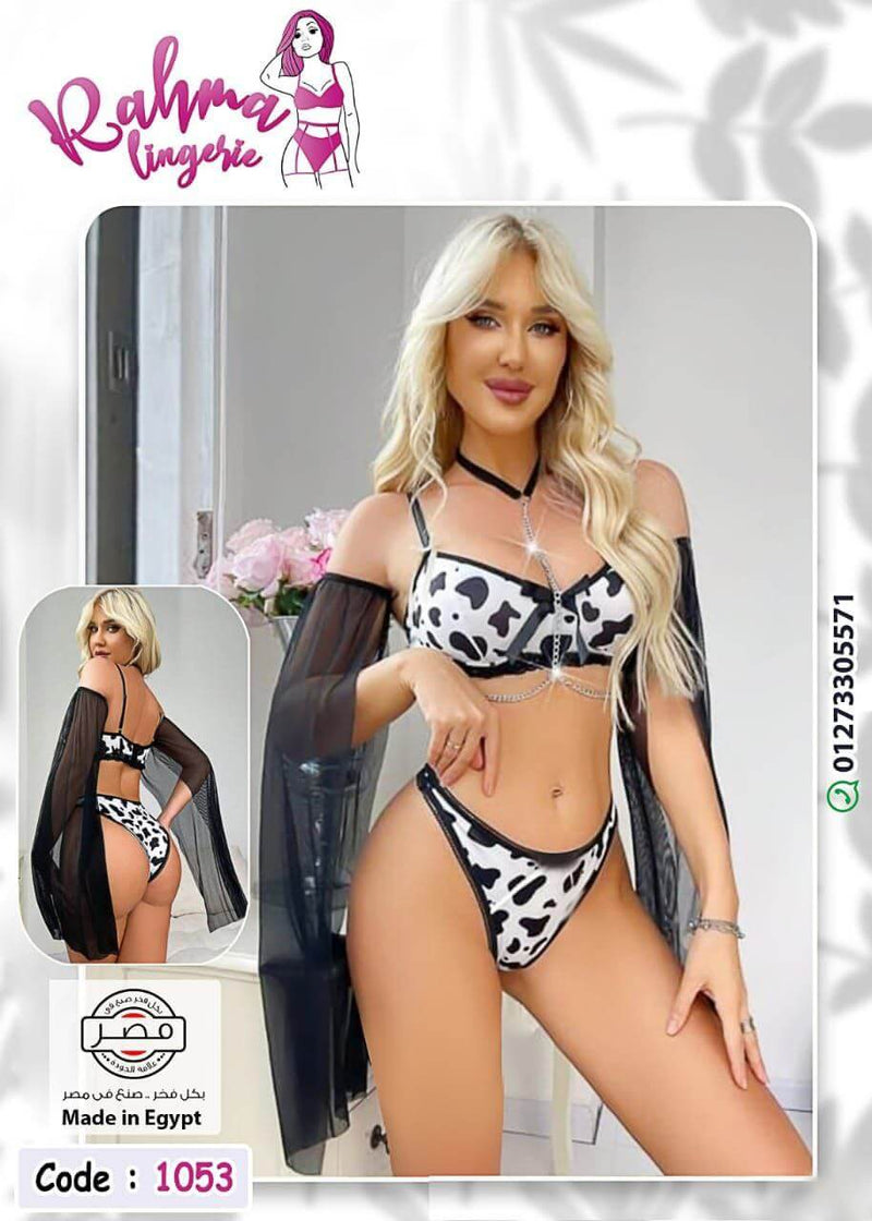 Women Bra Thong Sexy Babydoll Lingerie Set Nightwear Underwear