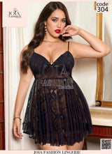 Elegant Lace Mesh Babydoll – Code 304