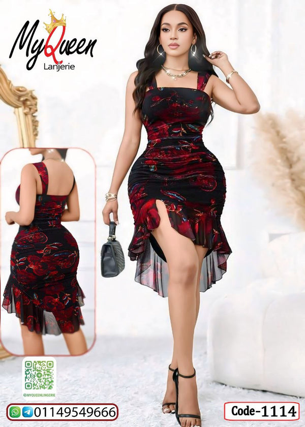 لانجري قصير مثير بفتحة جانبية - كود 1114 من&nbsp; Lingerie
