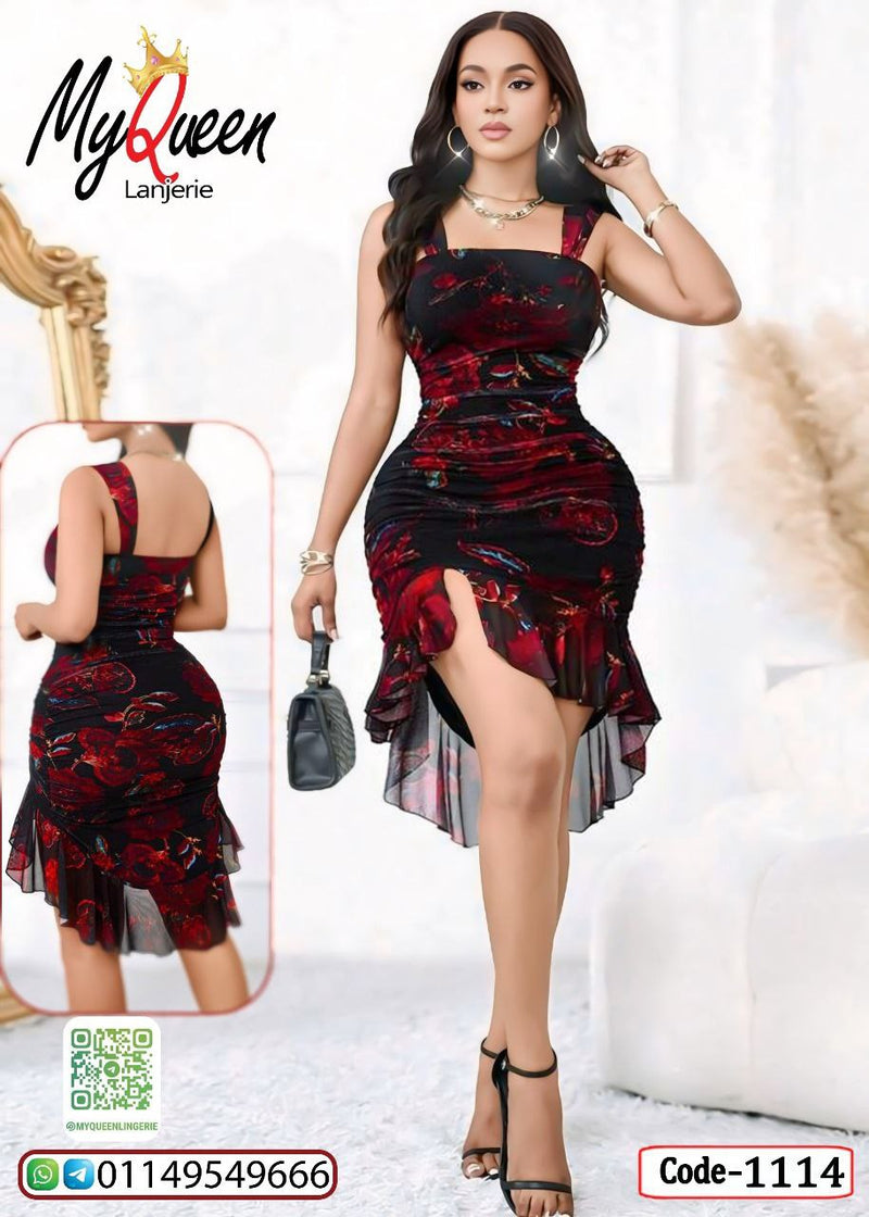لانجري قصير مثير بفتحة جانبية - كود 1114 من&nbsp; Lingerie