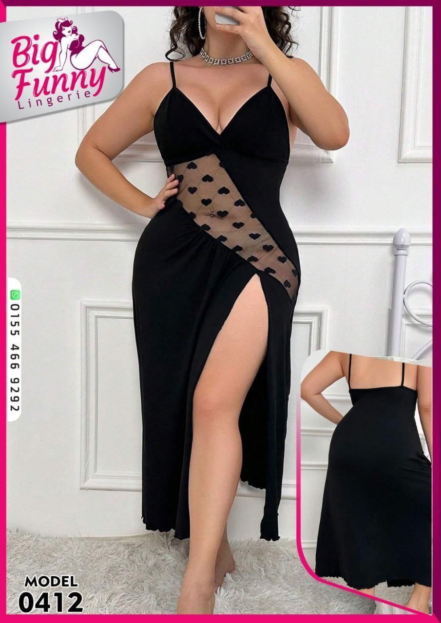 🖤 موديل 0412 – مقاس كبير × أناقة ضيقة