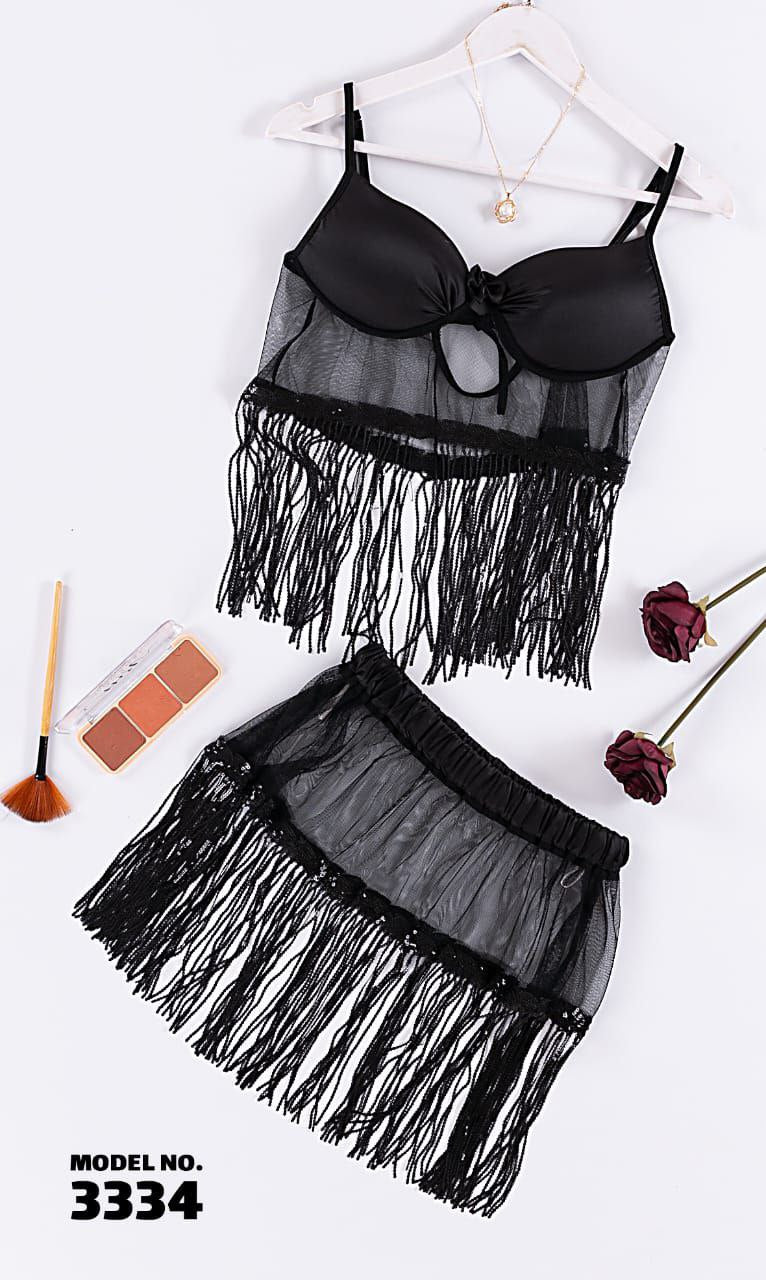 ✨ Model 3334 – Sensual Fringe Lingerie Set