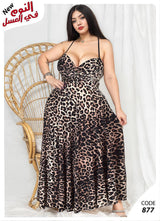 🐆 فستان بيتي ليوبارد – خامة ناعمة ومقاس مريح