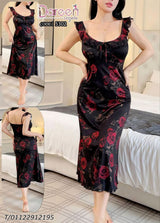 Rose Print Nightdress – Code 5302