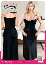 🖤 Lingerie – Elegant Long Night Dress