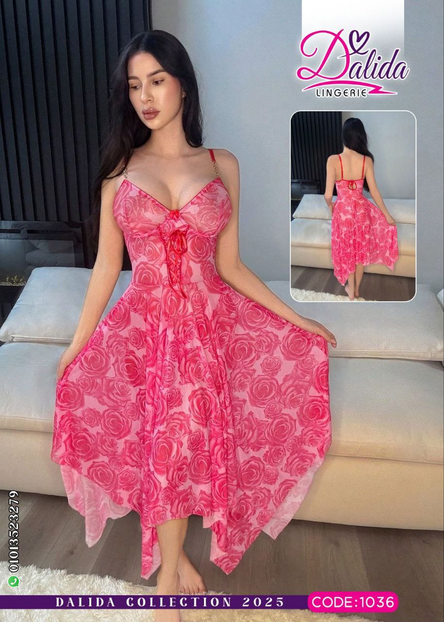 Lingerie – Red Rose Sheer Nightdress