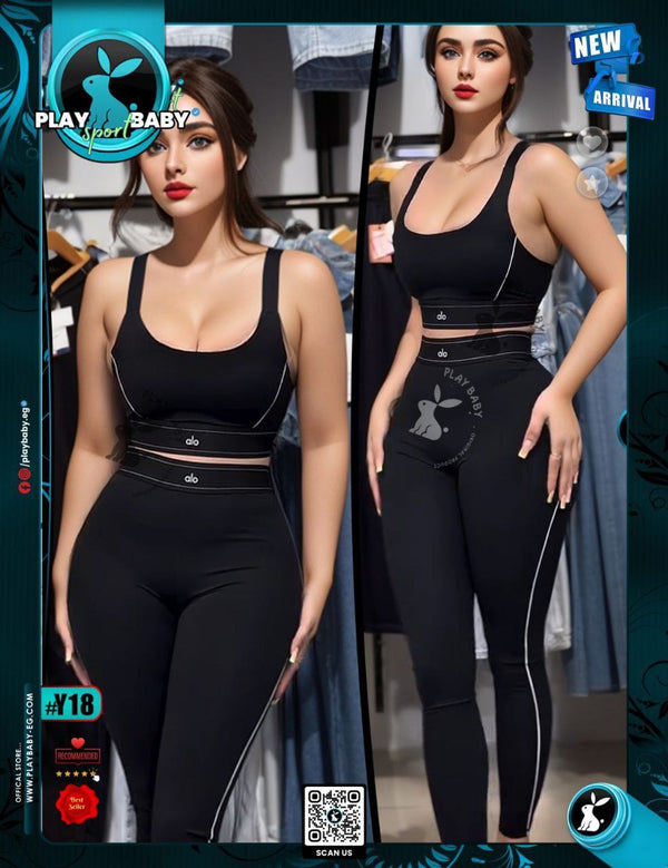 Model Y18 | Black Activewear Set