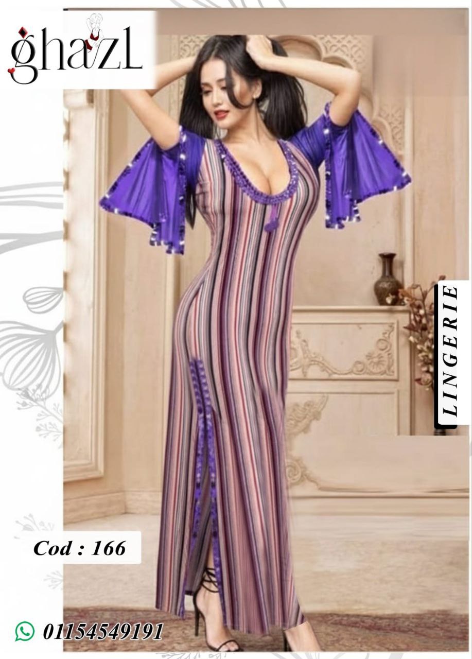 عباية رقص شرقي ستريتش بخطوط جذابة – تصميم استعراضي أنثوي