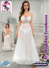 white long nightgown Lingerie | Code 380 ✨