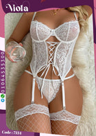 Lace Corset Lingerie Set | طقم لانجري كورسيه دانتيل