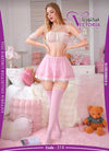 Soft Pink Sheer Lingerie Set | طقم لانجري وردي شفاف
