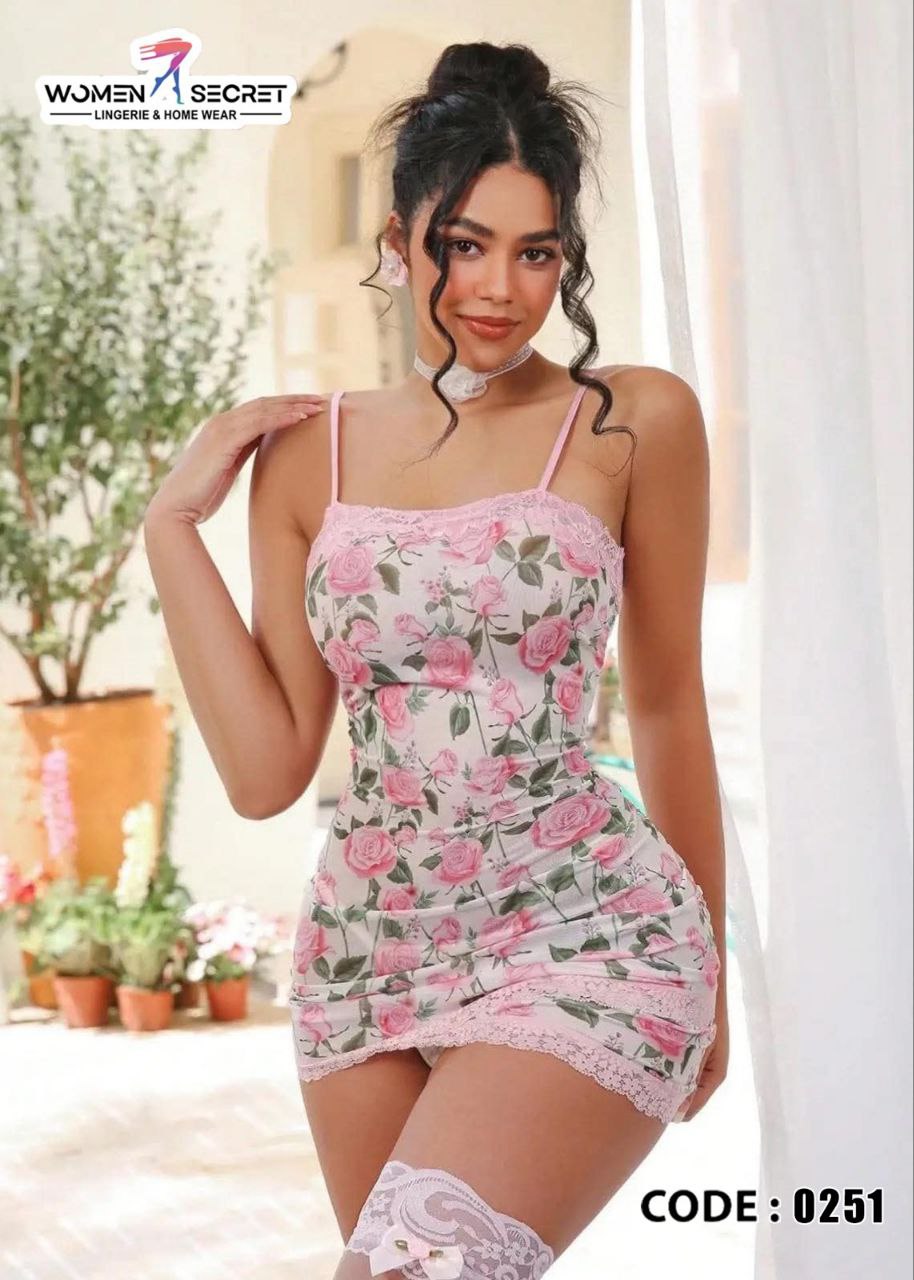 Luxury Floral Lace Night Dress