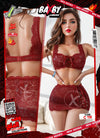 ✨ Red Lace 2-Piece Lingerie Set