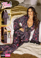 ✨ 3-Piece Floral Nightwear Set