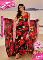 🌹 Floral Beach Glam Set – Big Size