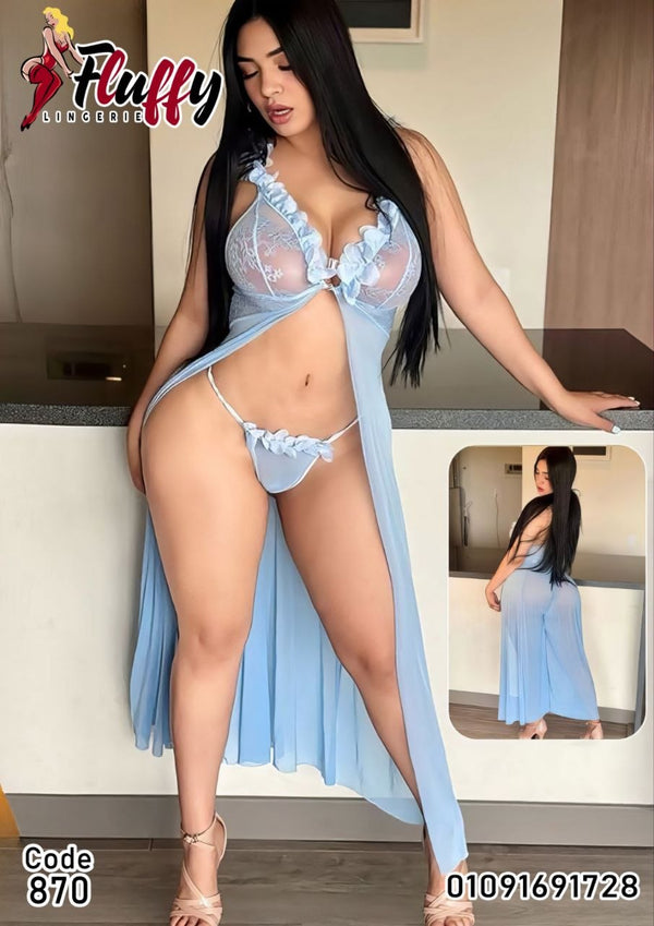 Lingerie Long Robe Set – Code 870